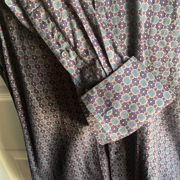 Vintage Button Down Dress Shirt with Cufflinks - Picture 4 of 9